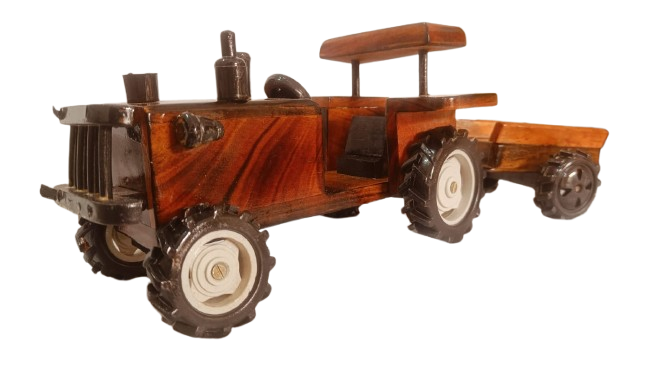 “Wooden Tractor Trolley Toy for Kids (Eco‑Friendly)”