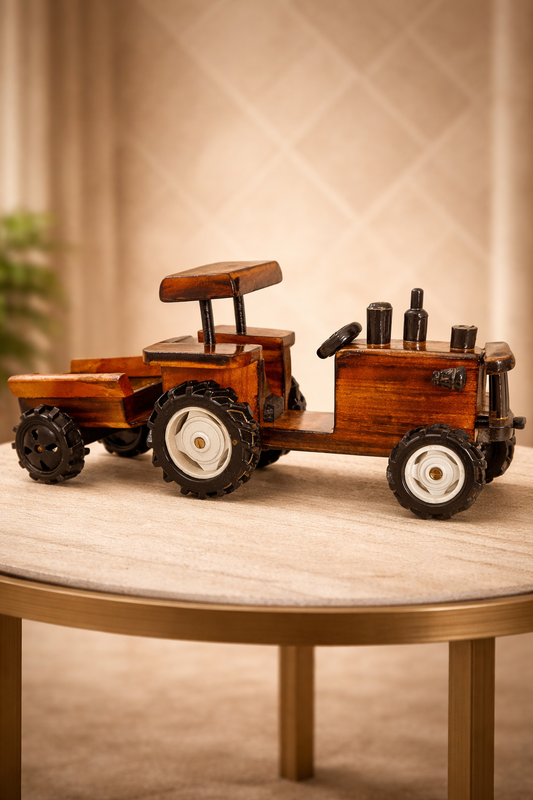 “Wooden Tractor Trolley Toy for Kids (Eco‑Friendly)”