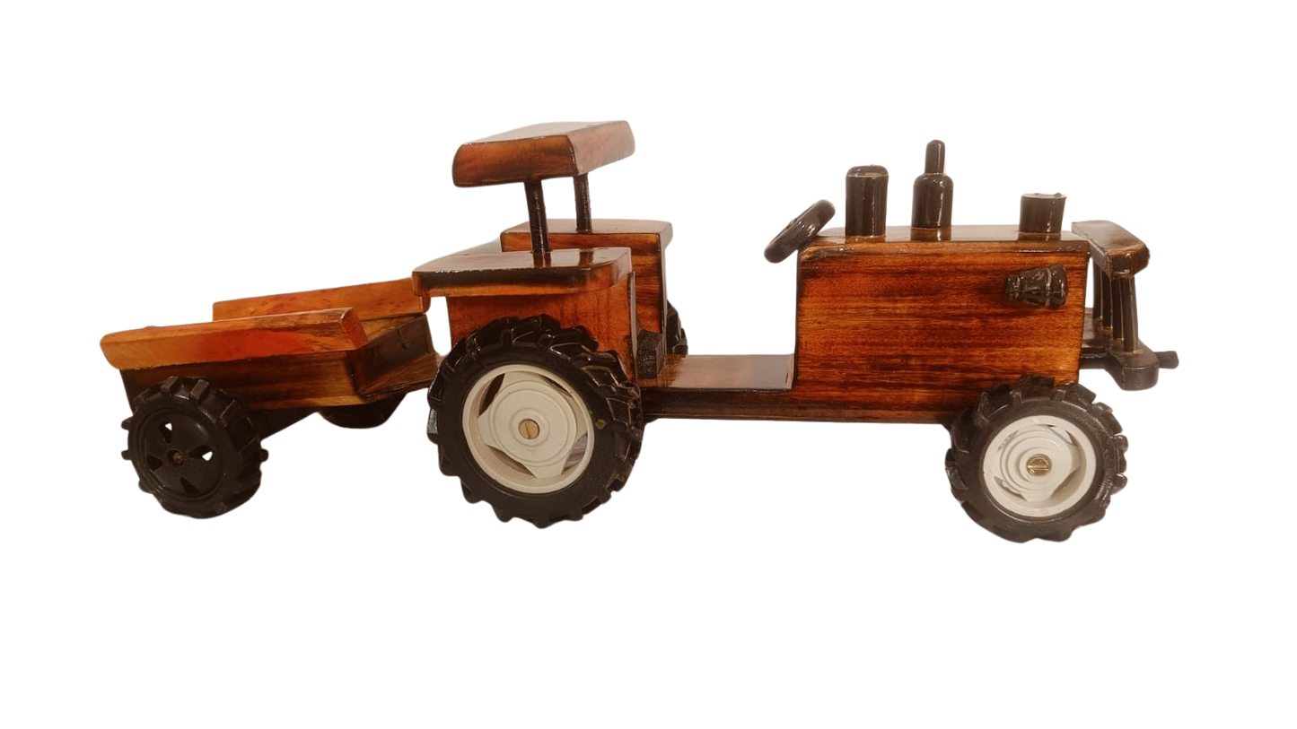“Wooden Tractor Trolley Toy for Kids (Eco‑Friendly)”